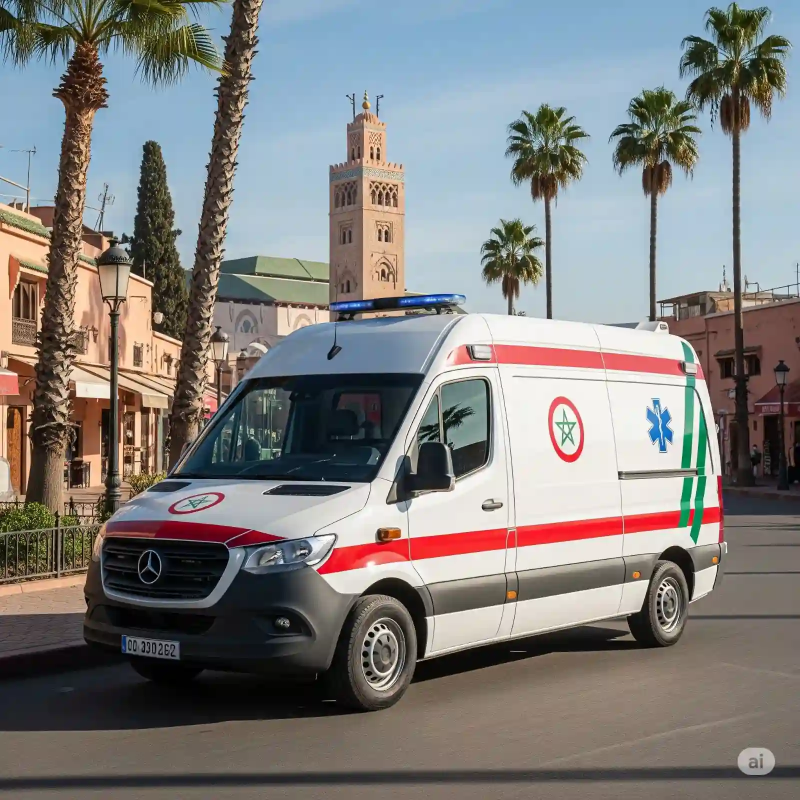 Ambulance vue latérale